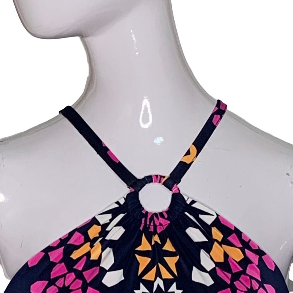 INC International Concept Halter Sleeveless Dress Geometric Print Size S - Picture 3 of 12